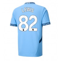 Maglia Calcio Manchester City Rico Lewis #82 Prima Divisa 2024-25 Manica Corta